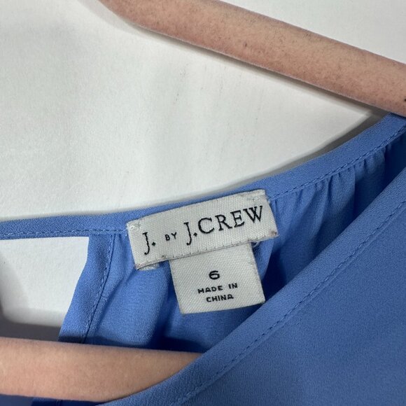 2/$30 J. Crew Blue Long-sleeve Top in Bright Peri 6 #A0446 TRB3 - Picture 7 of 10